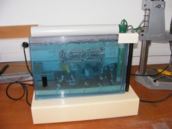 Le circuit en cours de gravue