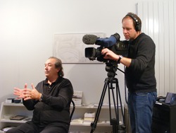 Claude Stadelmann et son opérateur